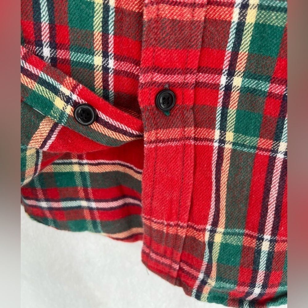NWT Denim & Supply Ralph Lauren button up shirt Men US M red green plaid flannel - Picture 3 of 11